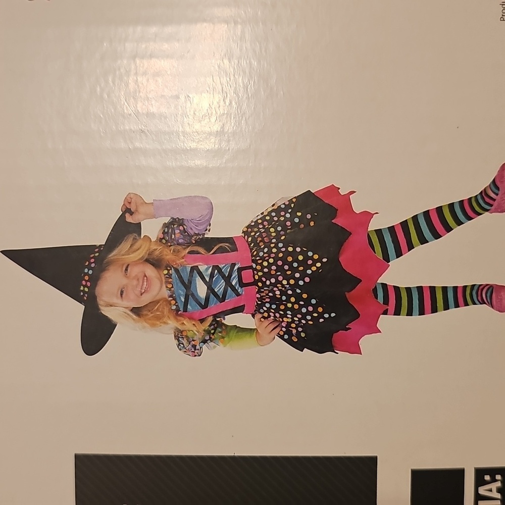 Way To Celebrate-Polka Dot Witch Costume for Toddlers